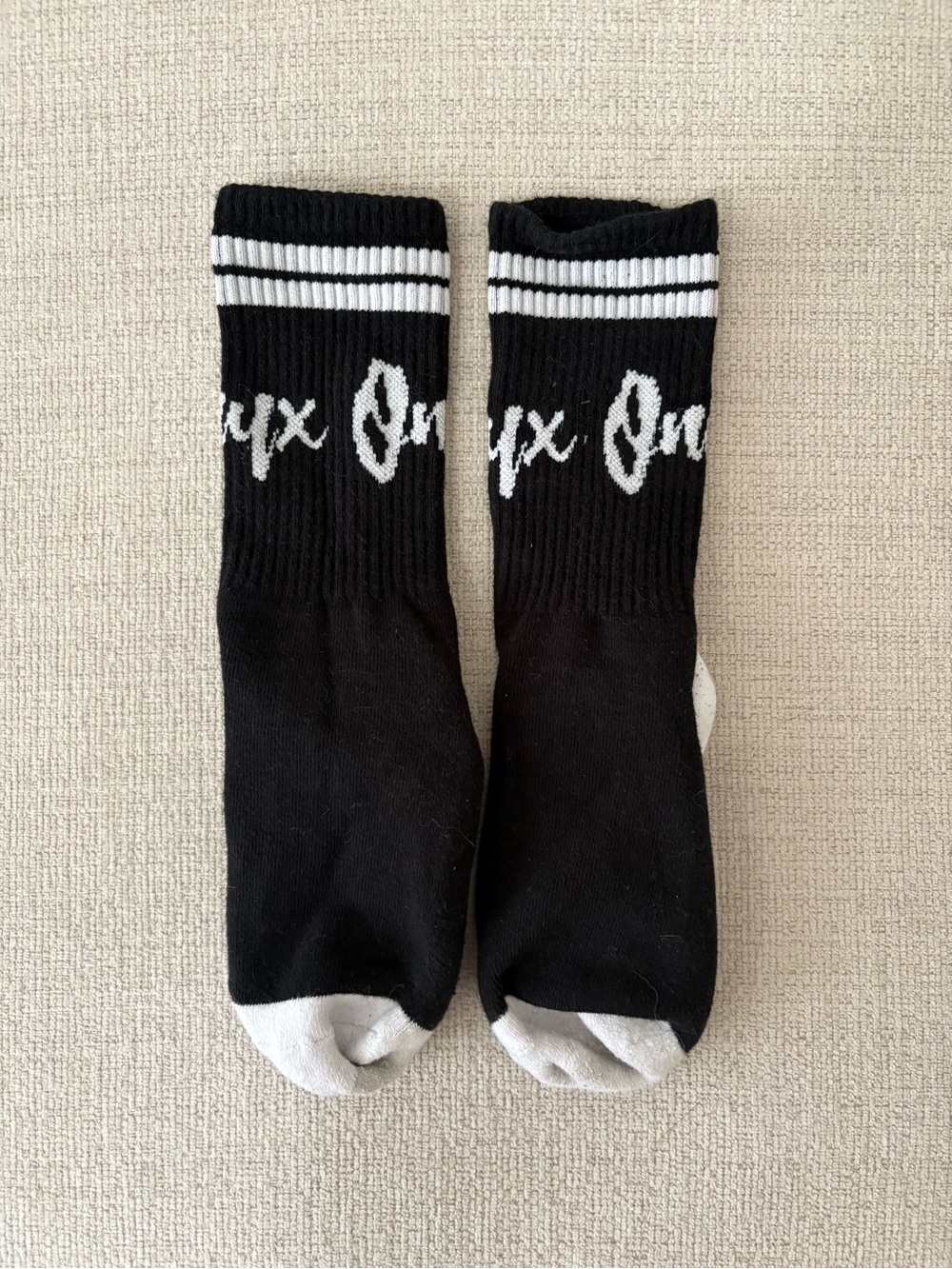 Onyx weightlifting crew socks